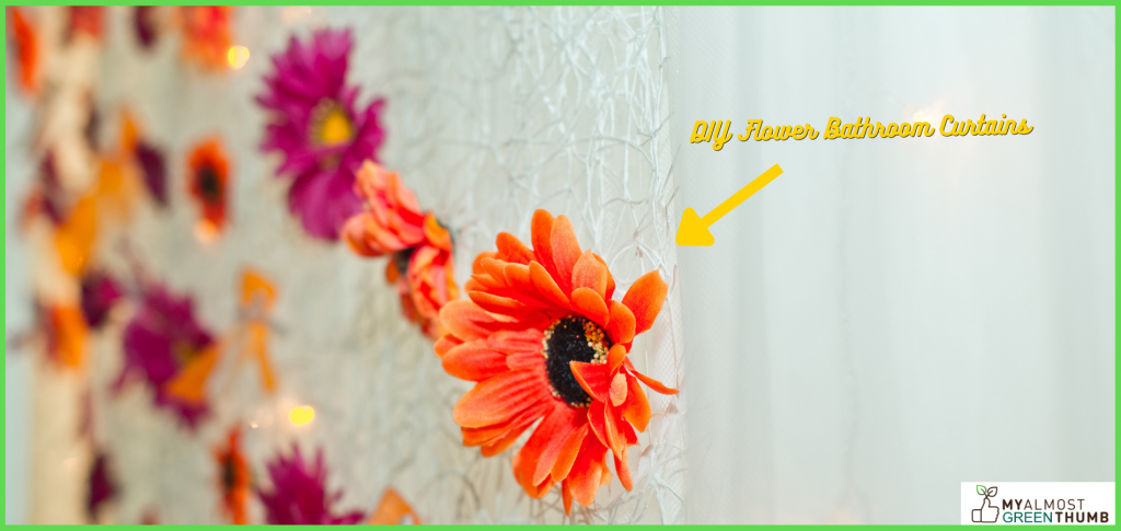 Upgrade boring curtains with a touch of floral beauty